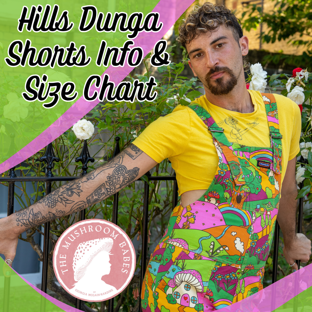 Coming today at 4pm, new Mushroom Babes Hills Dunga Shorts! 🌳 🍄 ✨